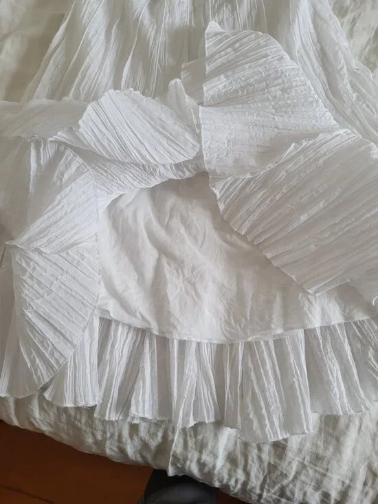 GUESS White Lightweight spring summer Skirt Midi - Picture 7 of 13